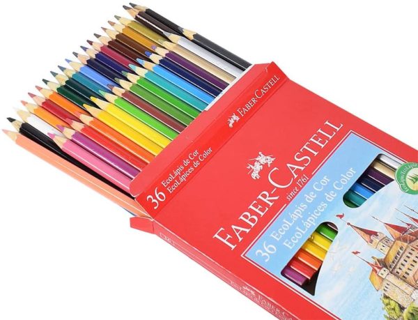 Lápis de Cor Sextavado, Faber-Castell, EcoLápis, 36 Cores - Imagem 2