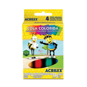 Cola Colorida 4 Cores Plastic Paint - Acrilex