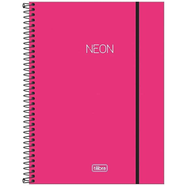 Caderno Espiral Universitário Neon 80fls - Imagem 6