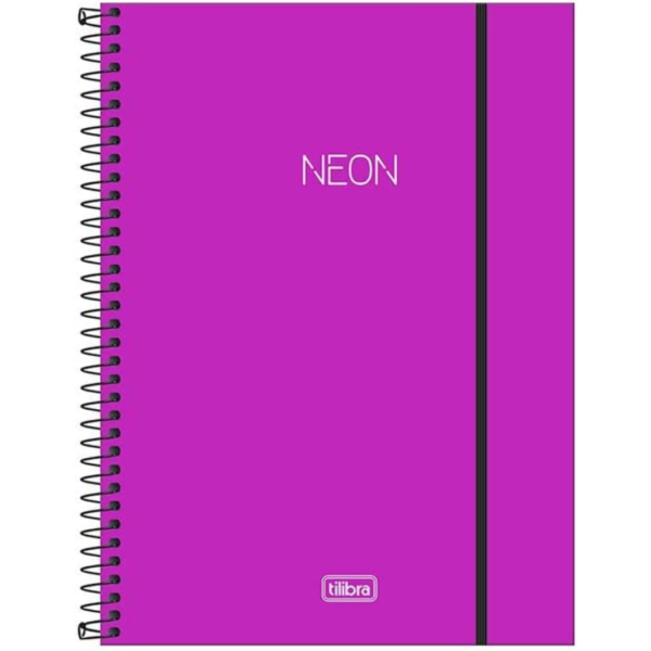 Caderno Espiral Universitário Neon 80fls - Imagem 4