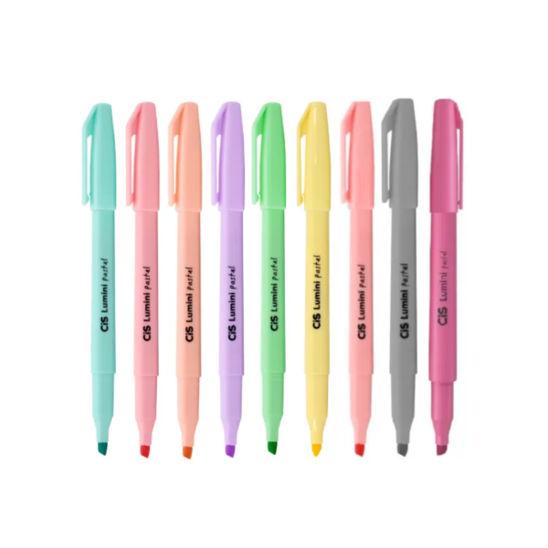Caneta Cis Marca Texto Lumini Pastel