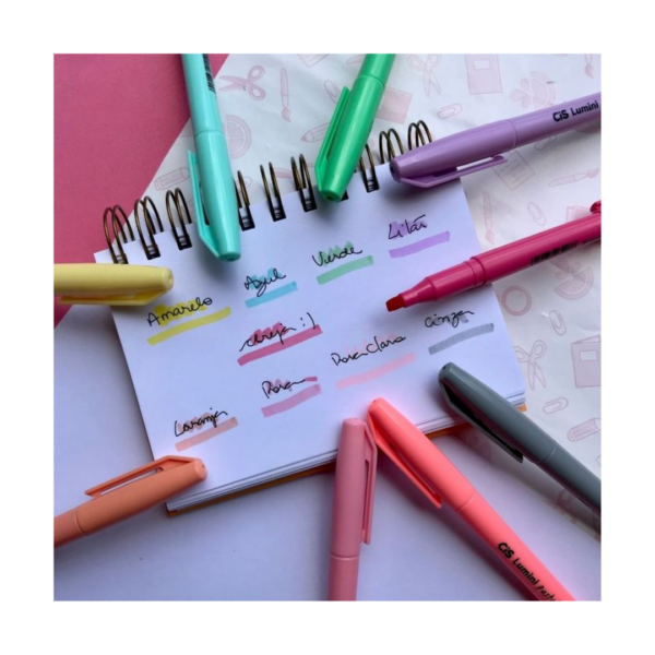Caneta Cis Marca Texto Lumini Pastel - Imagem 3