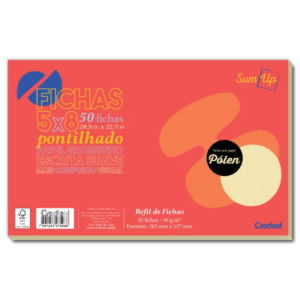 Fichas 5×8 Pontilhadas – Papel Pólen – SumUp CREDEAL
