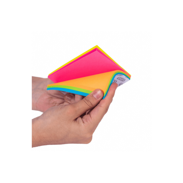Bloco Adesivo para Recado Lyke Neon 5 Cores c/ 100 folhas - Imagem 5