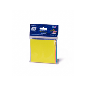 Bloco Adesivo para Recado Lyke Neon 5 Cores c/ 100 folhas