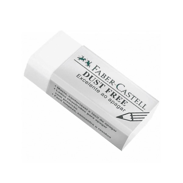 Borracha Retangular Branca Dust Free Faber-castell
