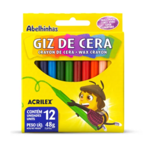 Gizão Big Giz de Cera Jumbo com 12 Unidades - Acrilex