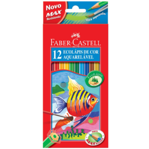 Lápis de Cor Aquarelável - 12 Cores Faber Castell