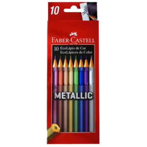 Lápis de Cor 10 Cores Metallic Faber Castell