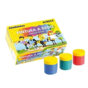 Pintura A Dedo Acrilex C/6 Potes De 15ml Colorido