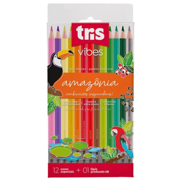 Lápis De Cor Vibes + 1 Lápis 6B - Tris - Imagem 3
