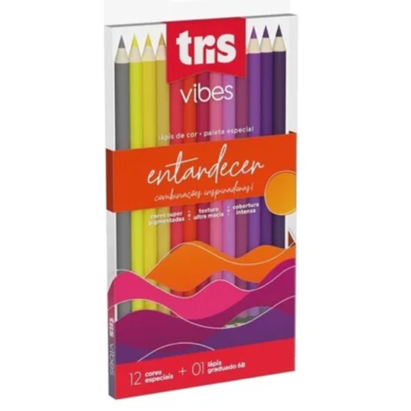 Lápis De Cor Vibes + 1 Lápis 6B - Tris - Imagem 5