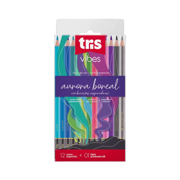 Lápis De Cor Vibes + 1 Lápis 6B - Tris - Imagem 8