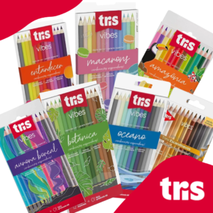 Lápis De Cor Vibes + 1 Lápis 6B - Tris