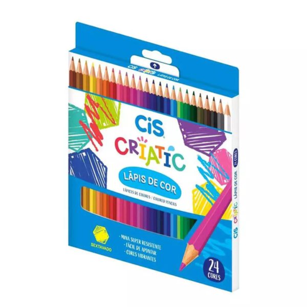 Lápis de Cor 24 Cores Criatic - CIS