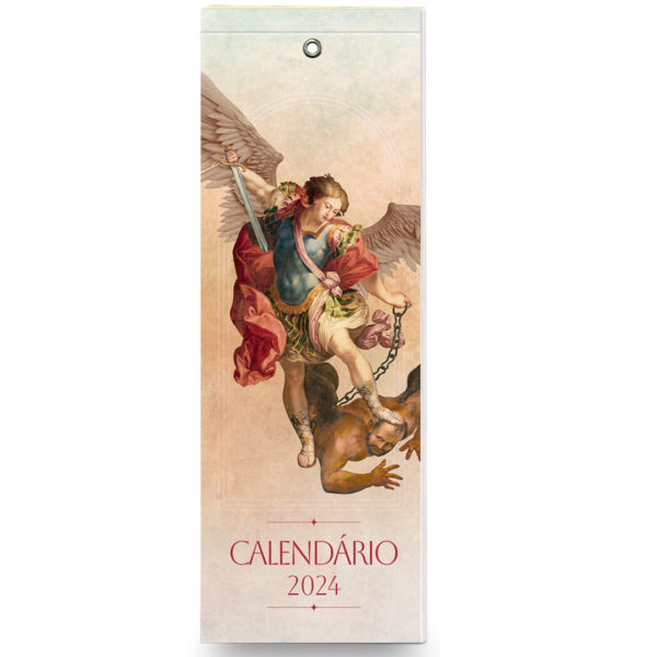 Calendário marca-páginas 2024 - São Miguel Arcanjo