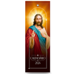 Calendário marca-páginas 2024 - Jesus
