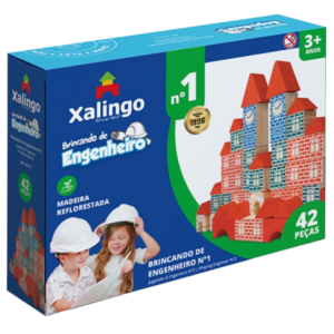 Xalingo Brincando de Engenheiro I, Multicolorido, Blocos 42 peças