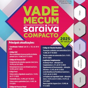 Vade Mecum Saraiva Compacto - 30ª Edição 2025 -  Editora Saraiva (Autor)