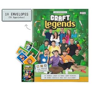 Álbum Oficial Craft Legends + 10 envelopes de figurinhas Capa comum –  Craft Legends (Autor)